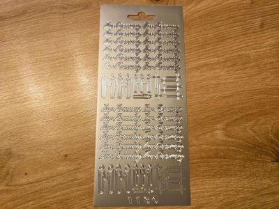 Sticker Schriftsticker -Zur Firmung- silber